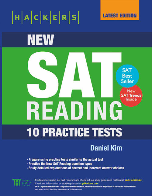 Hackers New SAT Reading : 10 Practice Tests