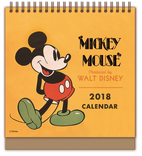 디즈니 미키 마우스 탁상달력(2018) 한정판 캘린더