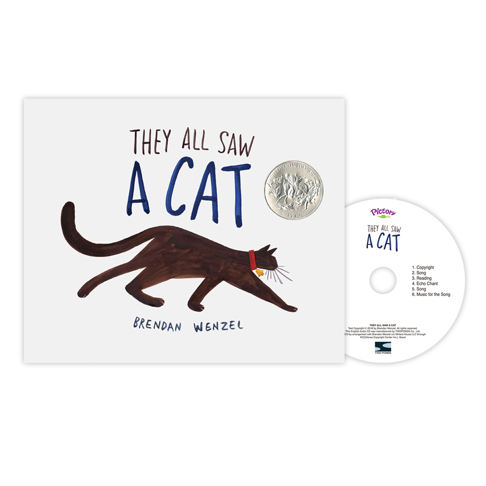 Pictory Set PS-70 / They All Saw a Cat (Hardcover + Audio CD) 